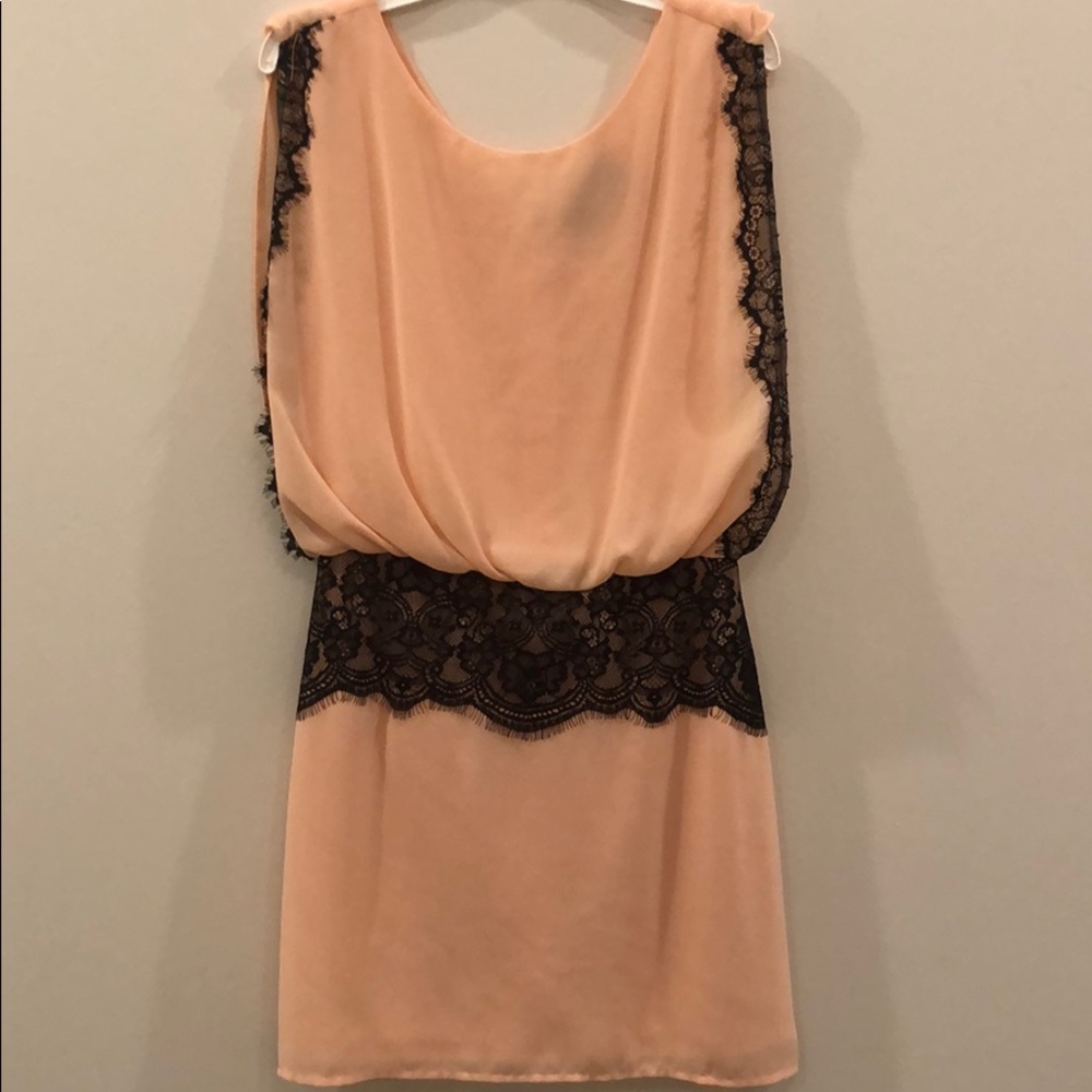 Peach mini dress